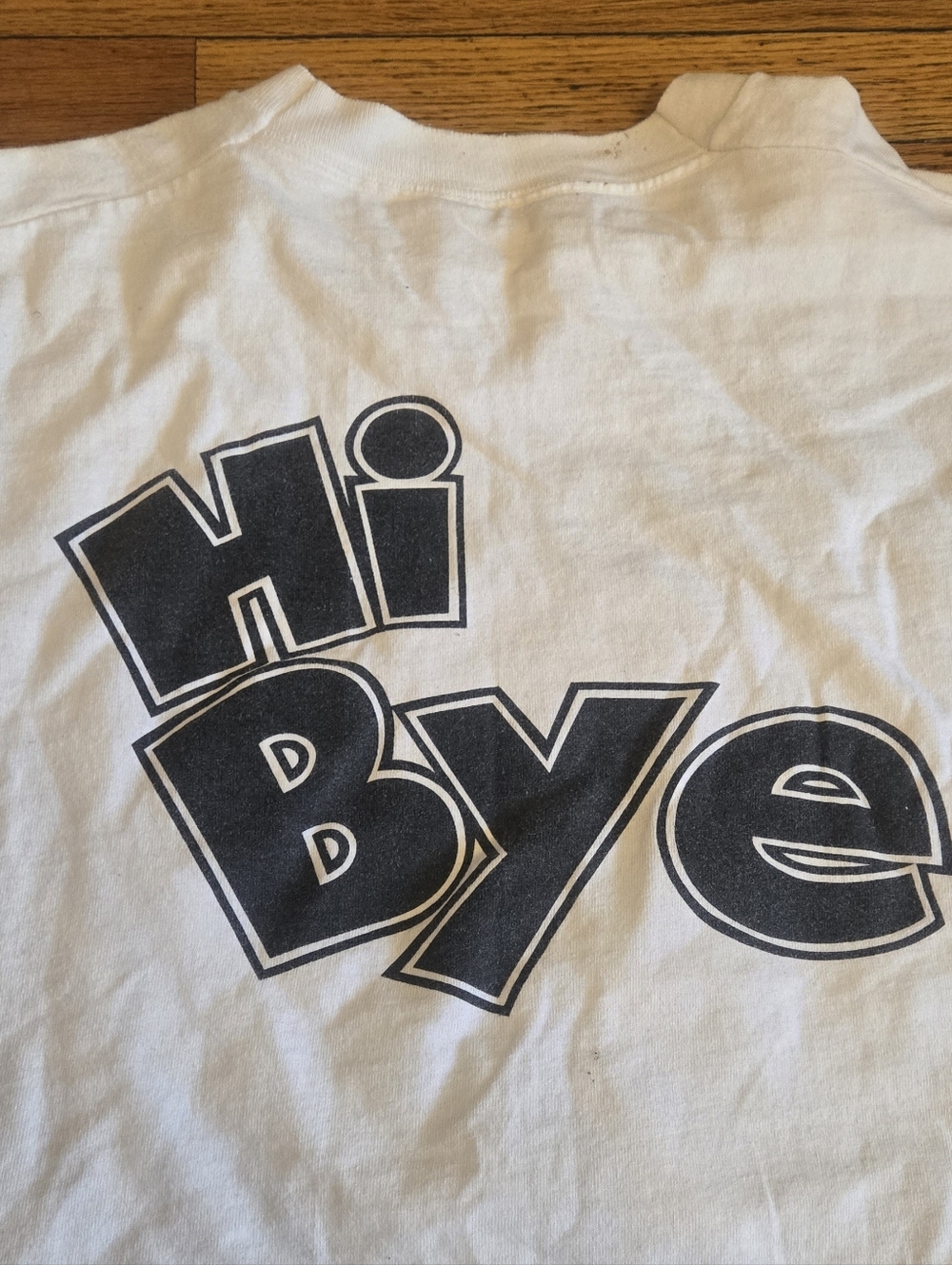 The Jimmy Flynn Show Graphic Tee - White with Yellow Print - Picture 5 of 5